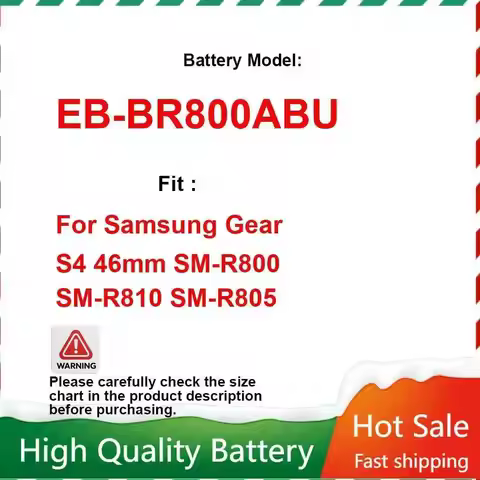 EB-BR800ABU Replacement Battery for Samsung Galaxy Watch 46mm SM-R800 SM-R805 SM-R810 Hight Capacity