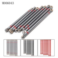 Aluminum Alloy Link Rod 8pcs Set 313mm Wheelbase 3 Colors 1/10 Axial SCX10 RC Crawler Car Spare Part