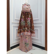 KATUN Batik encim mukena, cotton mukena, Umrah mukena, premium batik mukena, encim mukena, traveling