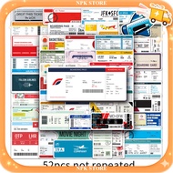 52 Pieces Of airline Tickets Flight boarding pass ticket