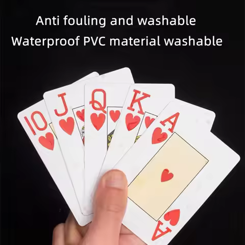 Multiplayer Game Card Creative PVC Card Waterproof Poker Plastic Durable Poker Magic Tool Playing Ca