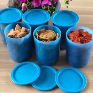 Tupperware One Touch Canister Junior 1.25L blue color stok