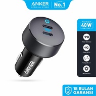 Anker PowerDrive III Duo USB-C Car Charger fast charging 40w 2-port each 20W power IQ 3.0 Type C