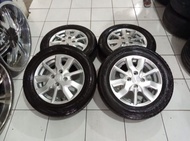 Velg  + Ban Asli Ori Bekas Honda Brio Satya PL7 RING 14