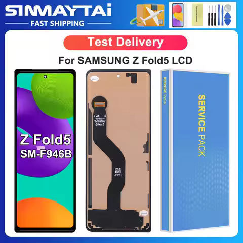 Z Fold5 5G Tested For Samsung For Z Fold5 F946B F946U F946N F946W F9460 LCD Display Touch Screen Dig