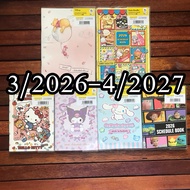 sanrio planner 2026 schedule book Disney From Japan 10/20/25-12/2026 Daiso Calender Desk Calendar