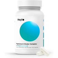 Heylo Magnesium Citrate Complex 500 mg - High Absorption Formula for Muscle Relaxation, Energy port,
