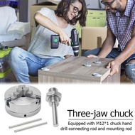 POMAT Manual Lathe Chuck, Connecting Rod Self-Centering Mini Drilling Chuck,|Accessories Zinc Alloy 
