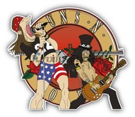 [SUORA] Guns N Roses Kleur Vinyl Decal Sticker Waterdichte Auto Stickers Versieren Auto S Kamers Kas