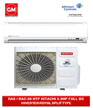 RAS / RAC-08HTP HITACHI 0.8HP FULL DC INVERTER WALL MOUNTED SPLIT TYPE AIRCON / 230V / 1PHASE / 60HZ