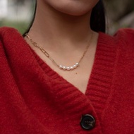 Diane 微笑淡水珍珠項鍊・天然珍珠・微笑項鍊・日常飾品