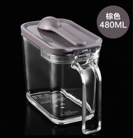 日本ASVEL 棕色調味罐 480ml