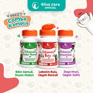 Olive Care Paket Vitamin Kucing Combo PERAWATAN KOMPLIT untuk Kebutuhan Nutrisi Optimal Semua Kucing