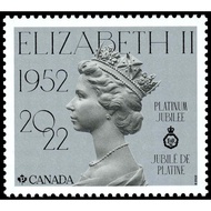 Canada 2022 Queen Of England Login 70th Anniversary Set 1 Buy 4 Out Of Square With Picture 2