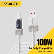 Essager 7A 100W USB C cable Type-C fast Charging USBC Charger Type C Data Cable For Huawei Oppo