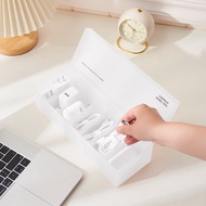 Wire storage box Electric Charger Wire Desktop Organiser Data Cable Sorting Case Anti Dust Earphone 