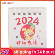 Sakurabc Mini Desk Calendar  Cute Small for Office