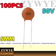 1,000PCS Capacitor 50V 104 Porcelain Capacitor 103 102 101 181 224 473 10P 22P 30P 56P Natural Yello