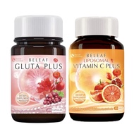 ( เซ็ตคู่ ) บีลีฟกลูต้า+วิตามินซี Beleaf Gluta Plus + Liposomal Vitamin C Plus