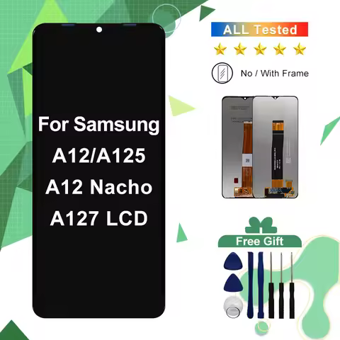 6.5" For Samsung Galaxy A12 LCD SM-A125F SM-A125M Display Touch Screen Replacement For Samsung A12 N