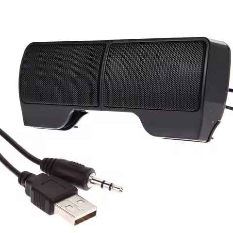 Clip On Laptop Speakers Laptop Soundbar Speakers USB Powered Speaker for Desktop PC Notebook Laptop
