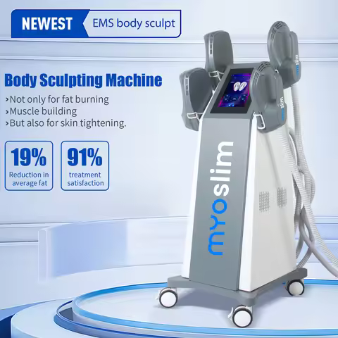 Nova Upgrade 6500W EMS Body Sculpting Machine EMS/myoslim Professional Body Contouring Device with 2