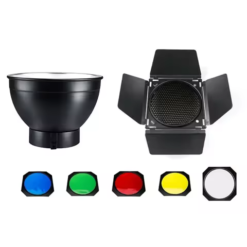 A97I-Photography Lighting Kit 4 Color Filter Set For 18Cm Standard Reflector For Godox Photo Studio 