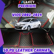 Toyota Vios LAXEY Carpet Floot mat 5D Carpet Pu Leather
