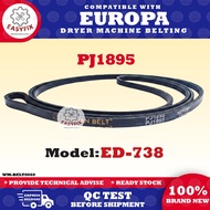 ED-738 PJ1895 COMPATIBLE WITH EUROPA DRYER MACHINE BELTING DRYER BELT ED738 ED 738
