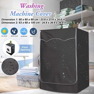 LP-6 In stockWaterproof Washing Machine Cover Automatic Roller Washer Sunscreen Dustproof Cover Protective Dryer Oxford