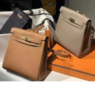 Emma Same Style First Layer togo Cowhide Pebbled Pattern Backpack