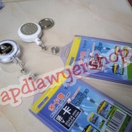 Name Tag Id Card Casing Karet Bening + Yoyo Logo Custom Plus Magnet