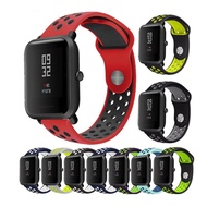 【NEW Bicolor】 20mm Silicone Strap for Huami Amazfit Bip U Pro/Bip U/Bip 1S/Pop/Pop pro Xiaomi Watch 