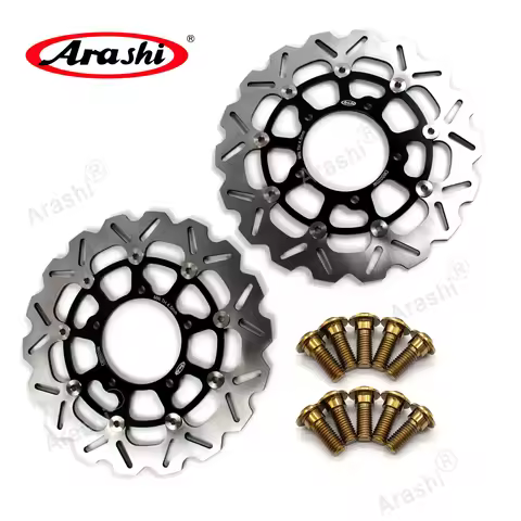ARASHI GSX1000R CNC Front Brake Rotors Disc Brake Disk Plate Bolts Screw For SUZUKI GSX 1000 R 2005 