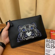 Ready to ship. Physical Throw 100%, Kenzo Takada Embroidered Bag, Genuine Leather Wallet for Men/Women