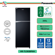 Panasonic NR-TL381BPKM 2-Door Top Freezer Refrigerator 395L Inverter Energy Saving Fridge - NRTL381BPKM