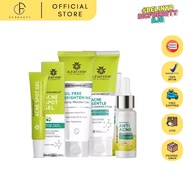 Azarine cosmetic blemish rescue series, azarine oil free moisturizer, acne foam, acne serum azarine