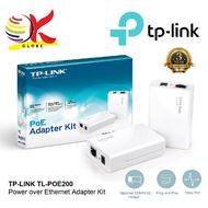 TP-LINK TL-POE200 POWER OVER ETHERNET ADAPTER KIT WITH PLUG AND PLAY DESIGN, 12/9/5VDC OUTPUT AND 10