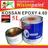 5 LITER Kossan Epoxy Finish E Series 4.60 (EXXXX) FIBER PAINT/ CAT FIBER 5L