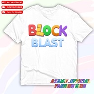 Children's T-shirts, Children's Clothing, Block Blast Game, Free Name /, Children's T-shirts, Block 