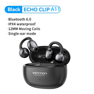 Vention ECHO CLIP A11 หูฟังไร้สาย Bluetooth 6.0 แบบ Open Ear Clip หูฟัง Bluetooth สำหรับเล่นกีฬา หูฟ
