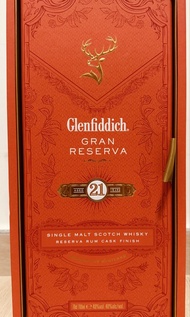 Glenfiddich GRAN RESERVA 21 Years Old Single Malt Scotch Whisky Reserva Rum Cask Finish 700ml (格蘭菲迪2