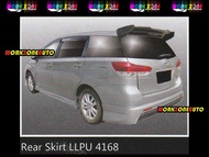 LLPU4168 Toyota Wish 2009 - 2010 PU Rear Skirt (Full Spec) (Admiration) Body kit Bodykit