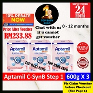 Aptamil C-SynB Step 1 (0-12 months) (600g X 3) Exp: 03/2026