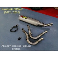 Akrapovic Racing Exhaust Full Line System | Kawasaki ER6N/F [2012-2016]