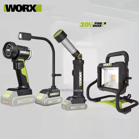 WORX WU010 WU027 WU028 WU206 20V Lithium Battery Multi-function Flashlight Outdoor Portable LED Ligh