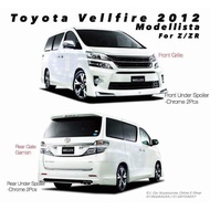 Toyota vellfire anh20 modellista MODELISTA bodykit body kit front rear skirt lip side door chrome grill grille anh 20