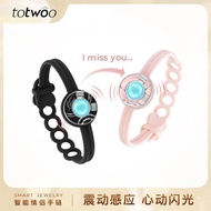 Totwoo Sensor Couple Bracelet Remote Love Remote Interaction Flash Vibration Holy New Year Gift Brac
