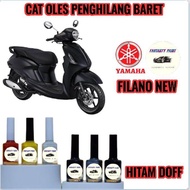 CAT OLES PENGHILANG BARET MOTOR YAMAHA FILANO NEW HITAM DOFF/BLACK DOFF TERMURAH