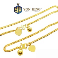 YON HING Anklet Solid Gold 916